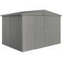 Biohort Metall-Gerätehaus Europa, Quarzgrau-Metallic, 6,8 m².