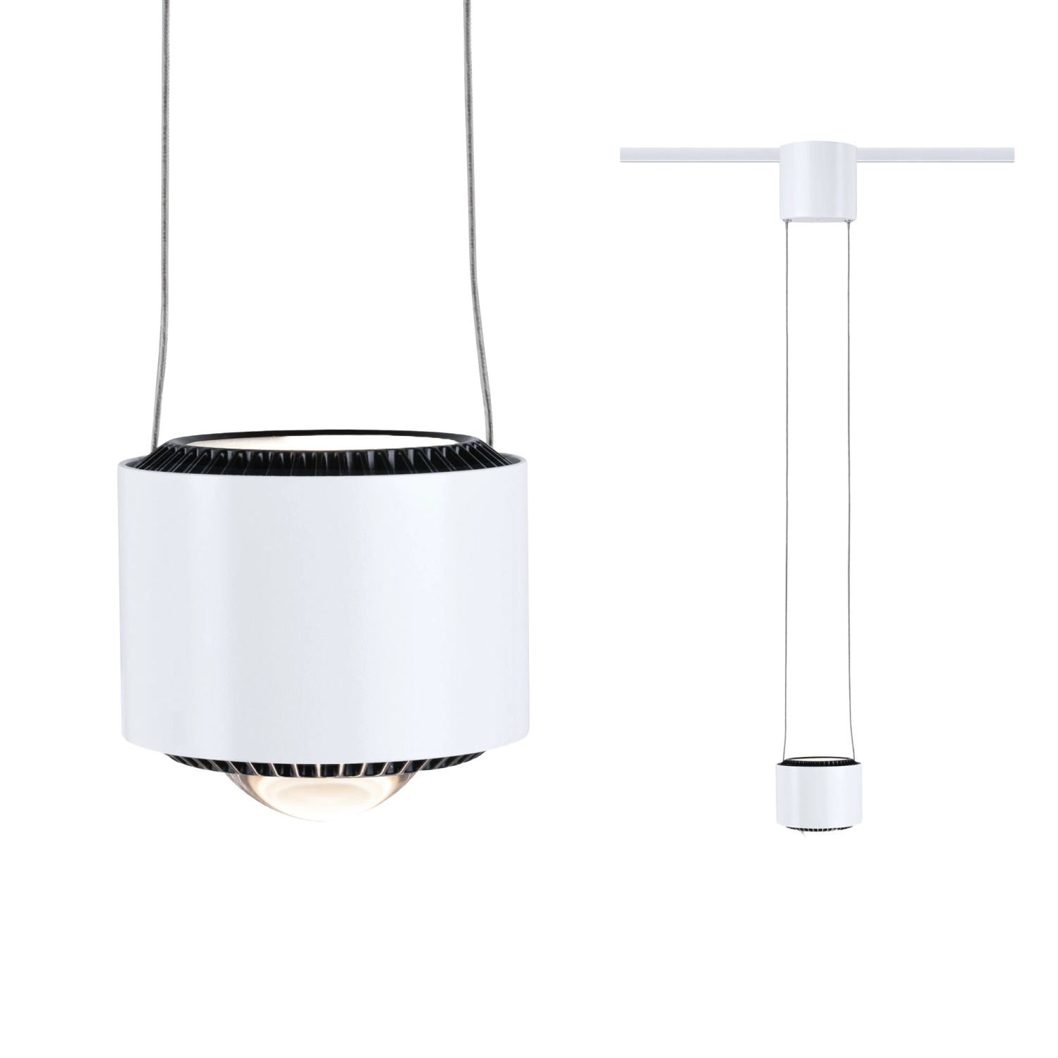 Paulmann LED-Pendelleuchte Aldan URail Signalweiß 150 cm x 9,8 cm Warmweiß günstig online kaufen