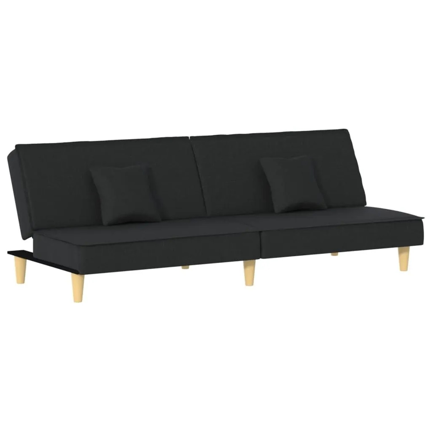 vidaXL Schlafsofa Schwarz Stoff 351902