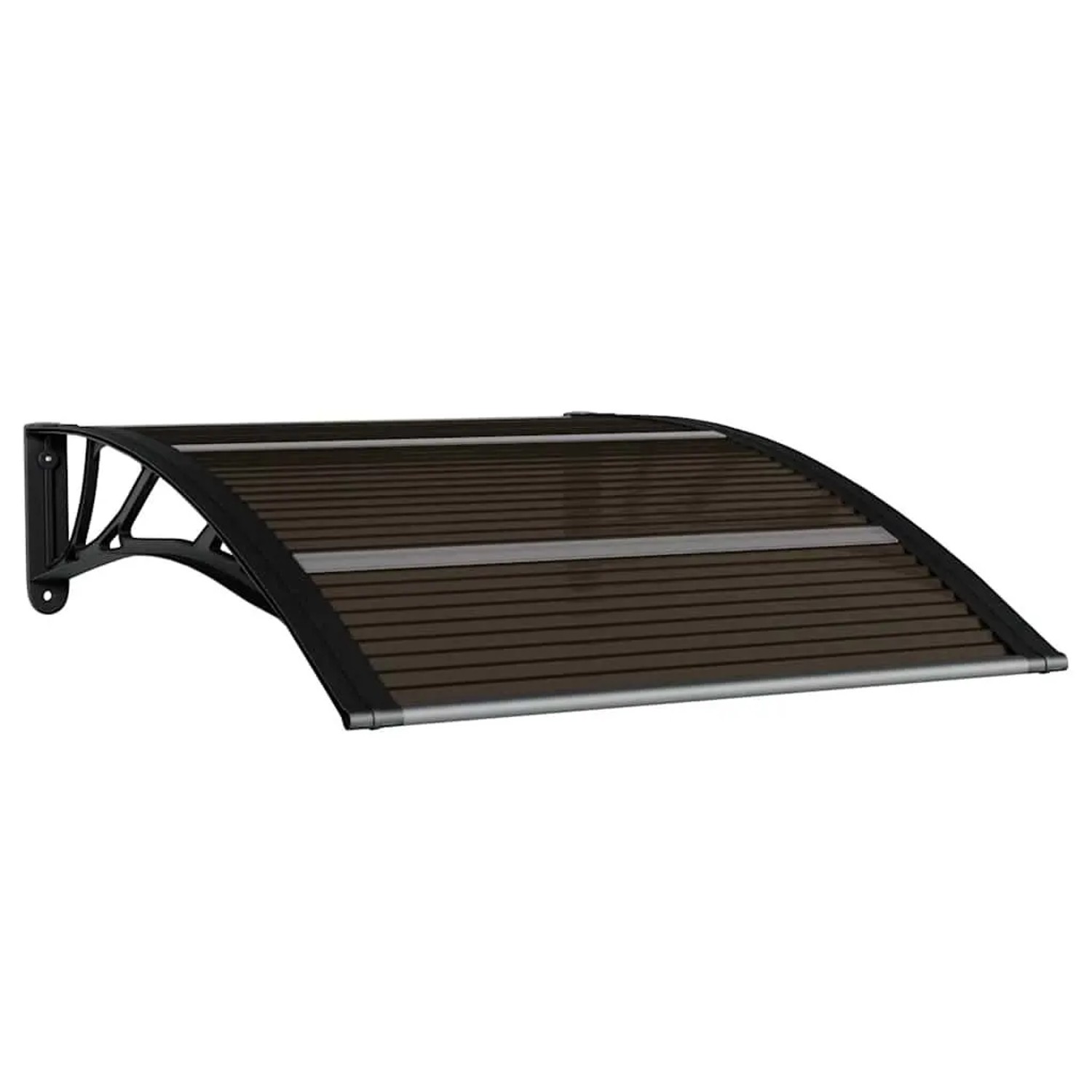 vidaXL Türvordach Schwarz 100 x 75 cm Polycarbonat 153590