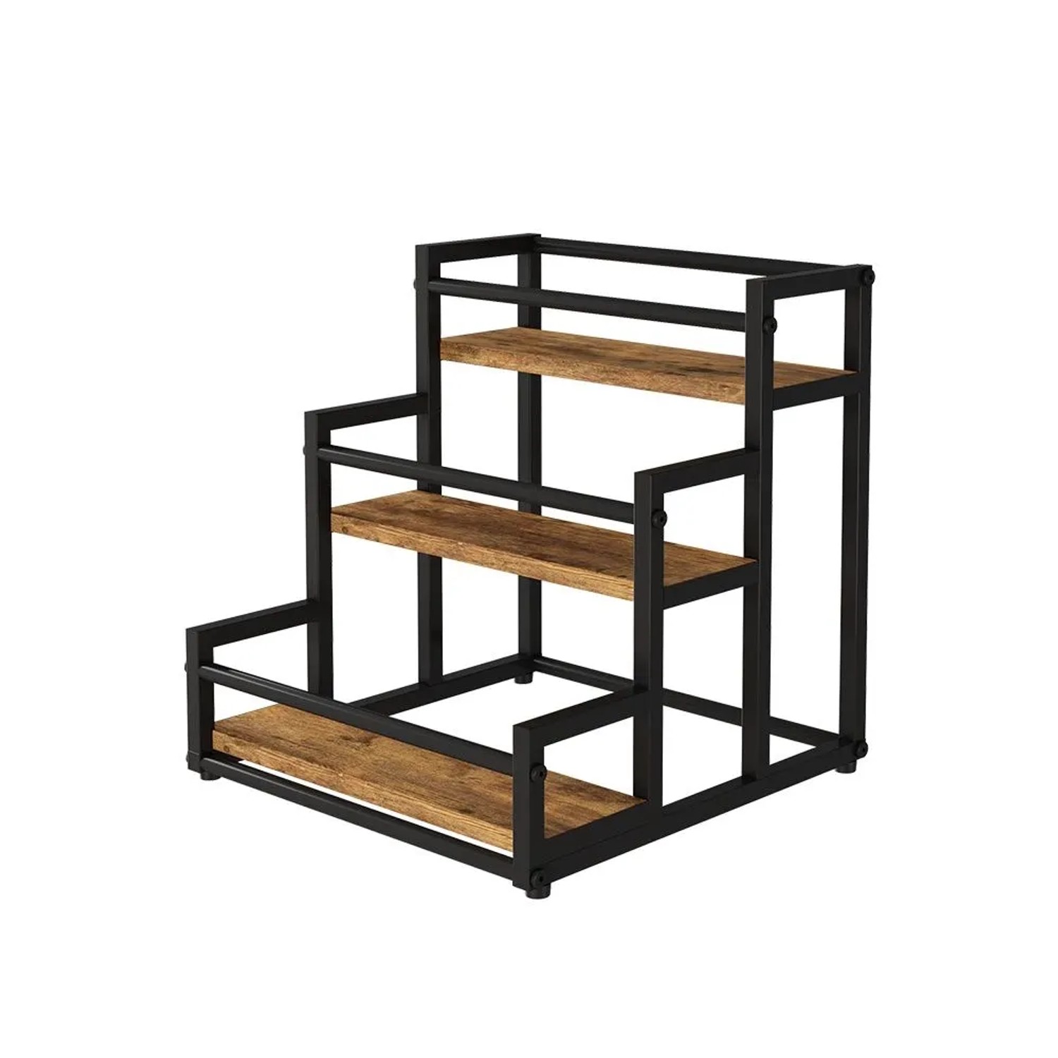 Vicco Stufenregal Fyrk Eiche Rustikal 33 x 34 mit 3 Ebenen Art Nr 49554