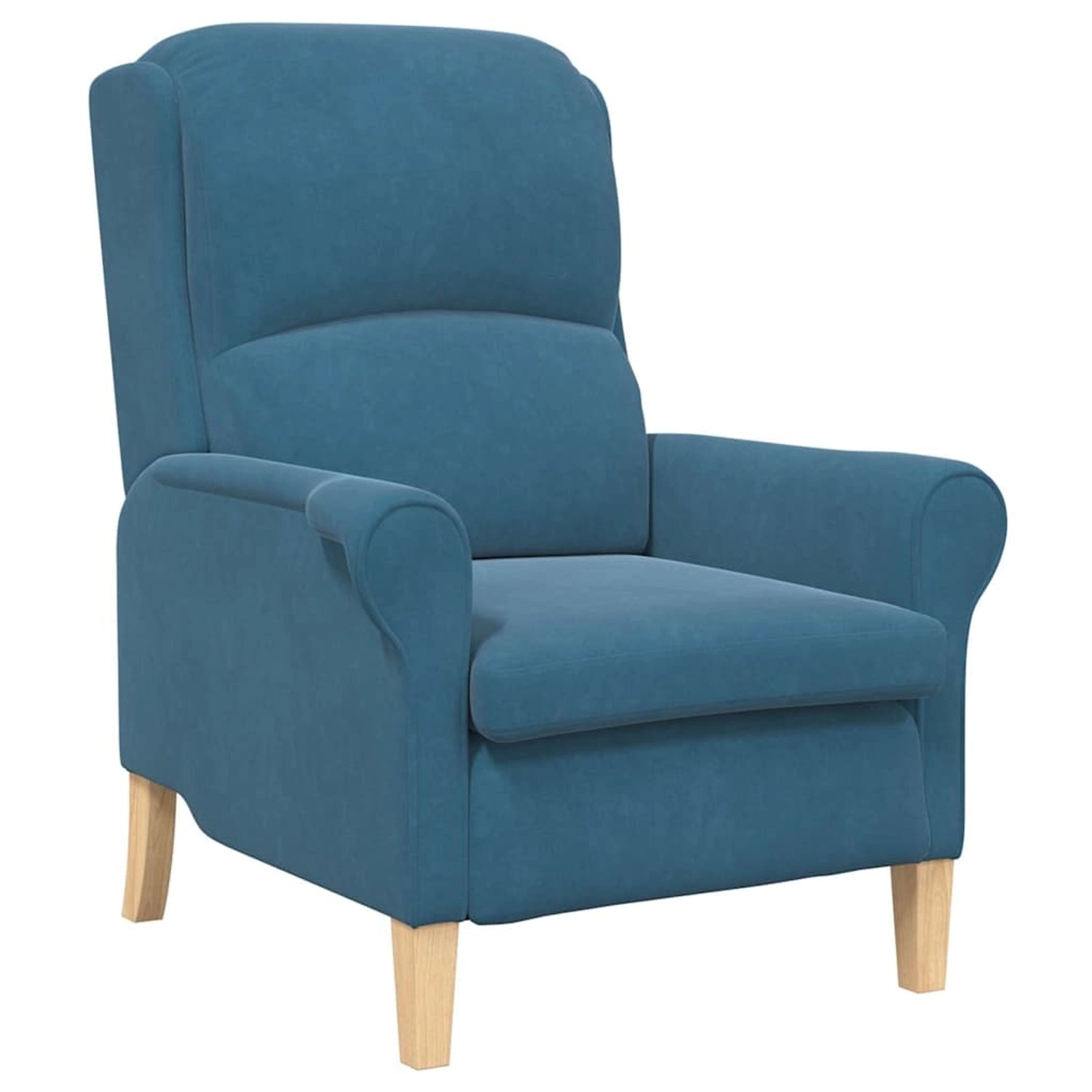 vidaXL Sessel Blau 76 x 94 x 102 cm Samt 42009856 günstig online kaufen