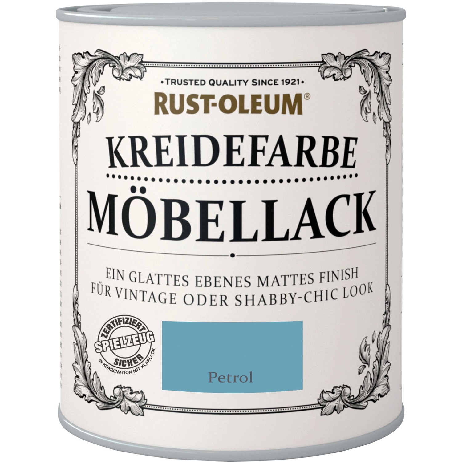 Rust-Oleum Kreidefarbe Möbellack Petrol Matt 750 ml