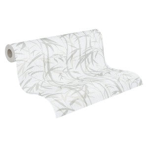 Michalsky Living Vliestapete Change mit Bambus-Muster in Beige und Creme.