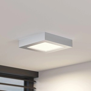 PRIOS LED Deckenleuchte Alette 9917061 Modern in Alu aus Aluminium 1-flammig Badezimmerleuchte