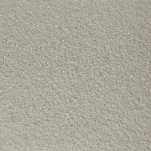 Floxxan Baumwollputz California 205, Vanille mit Silberglimmer. Dekorative Tapete, Nahaufnahme.