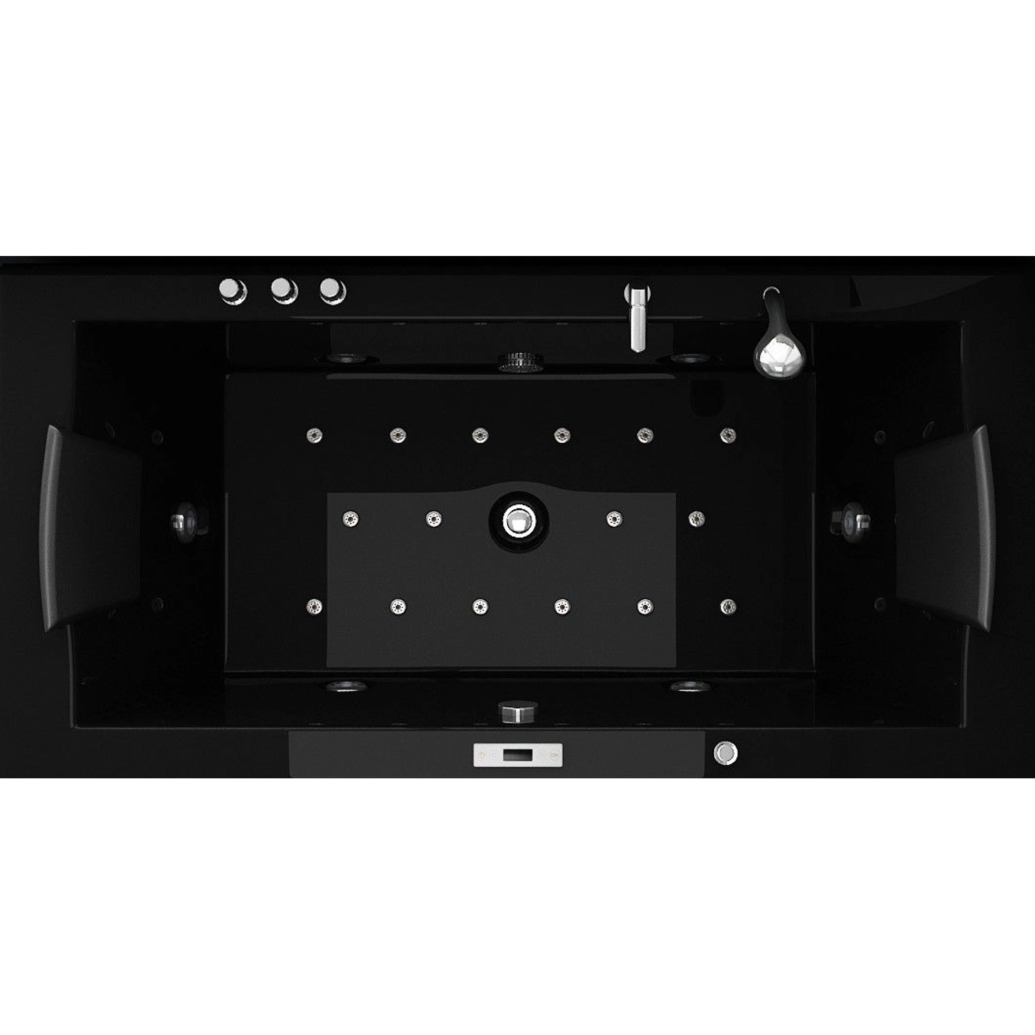 Jet-Line Whirlpool Villa Eugenie Schwarz für 2 Personen mit Heizung und Unt günstig online kaufen