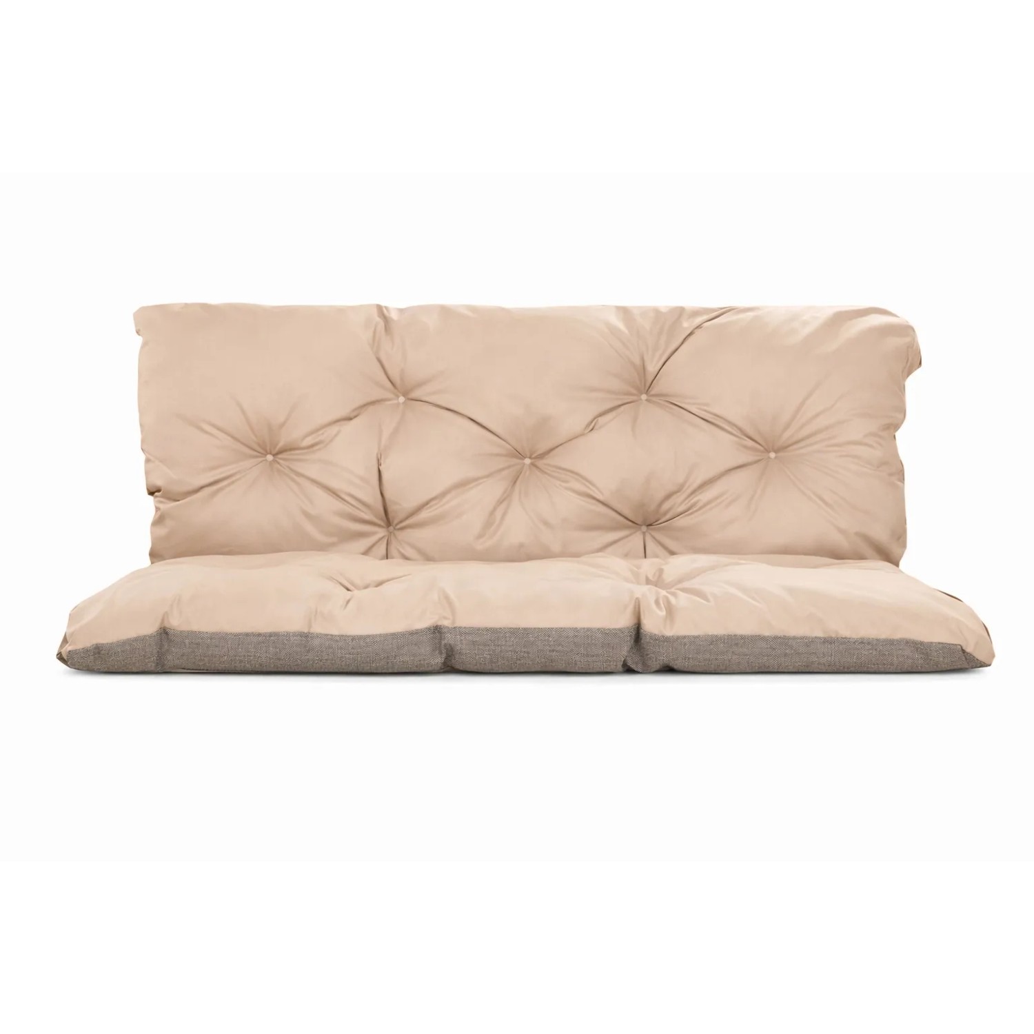 Setgarden Enkel Set Palettenkissen 120x50x40cm Sitzkissen+ Rückenkissen 1tlg Beige