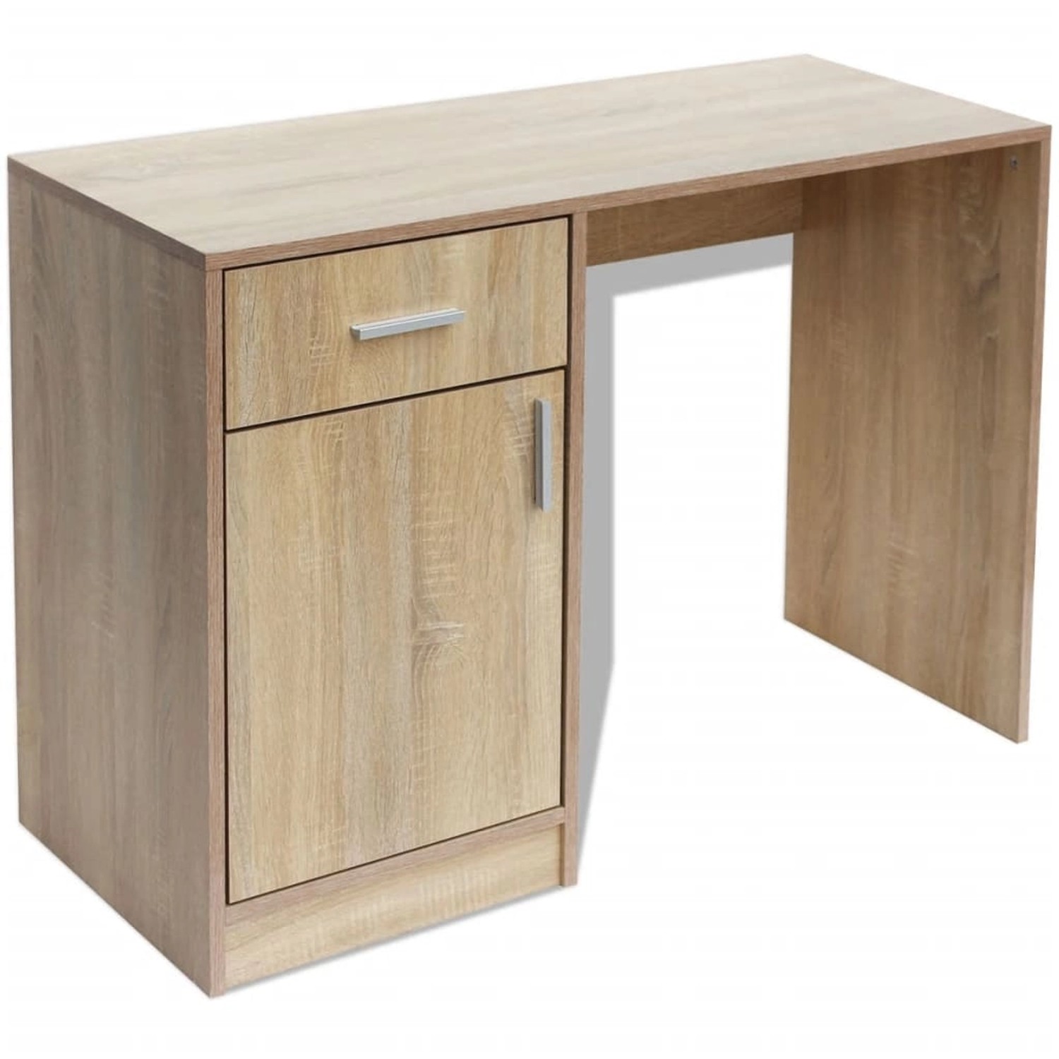 vidaXL Schreibtisch mit Schublade und Schrank Eiche 100x40x73 cm 243057 günstig online kaufen