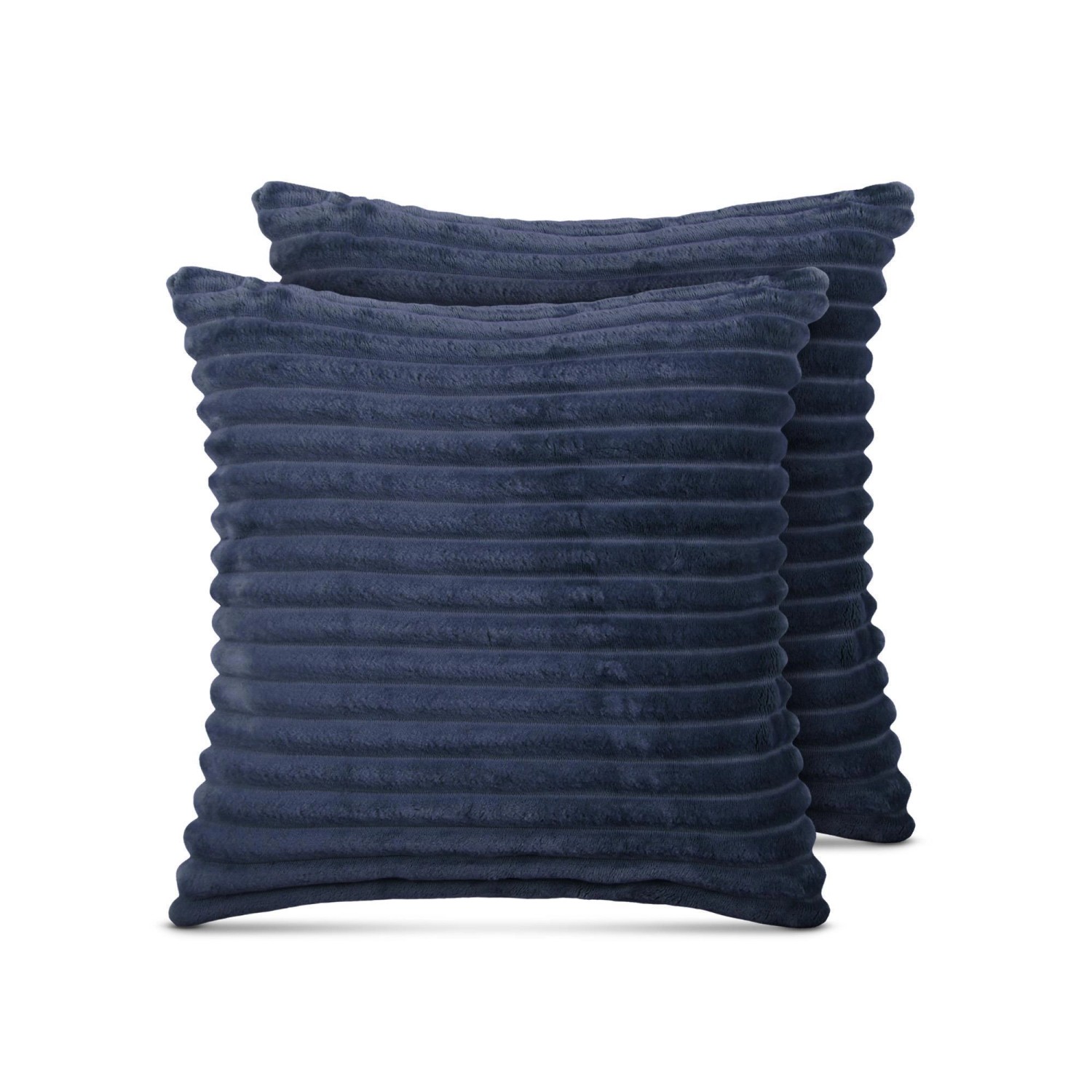 Bestlivings Sofakissen Cord Optik Mitternachtsblau 45 x 45 cm 2er Pack