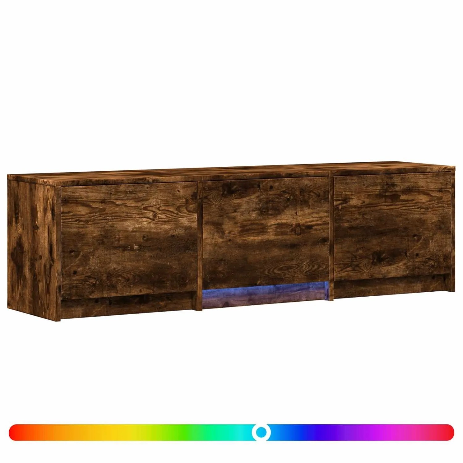 vidaXL Fernsehschrank mit LED Geräucherte Eiche 140 x 34 x 40 cm 3418703