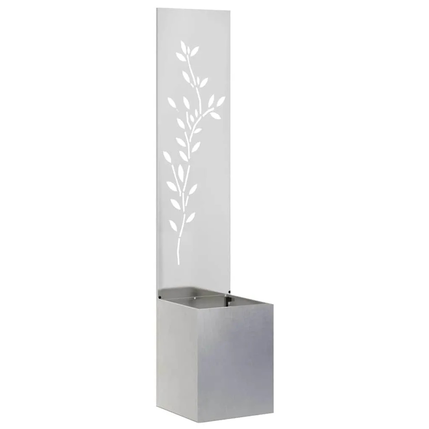 vidaXL Garten Sichtschutz-Leinwand Silber 32 x 32 x 150 cm Edelstahl 876410