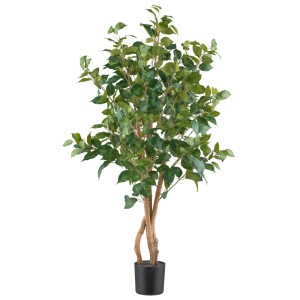 Mömax Kunstpflanze Ficus Benjamina II Grün/Braun