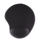 Schwarzes Hama Ergo Mini Mauspad mit Handballenauflage für komfortable Computernutzung.