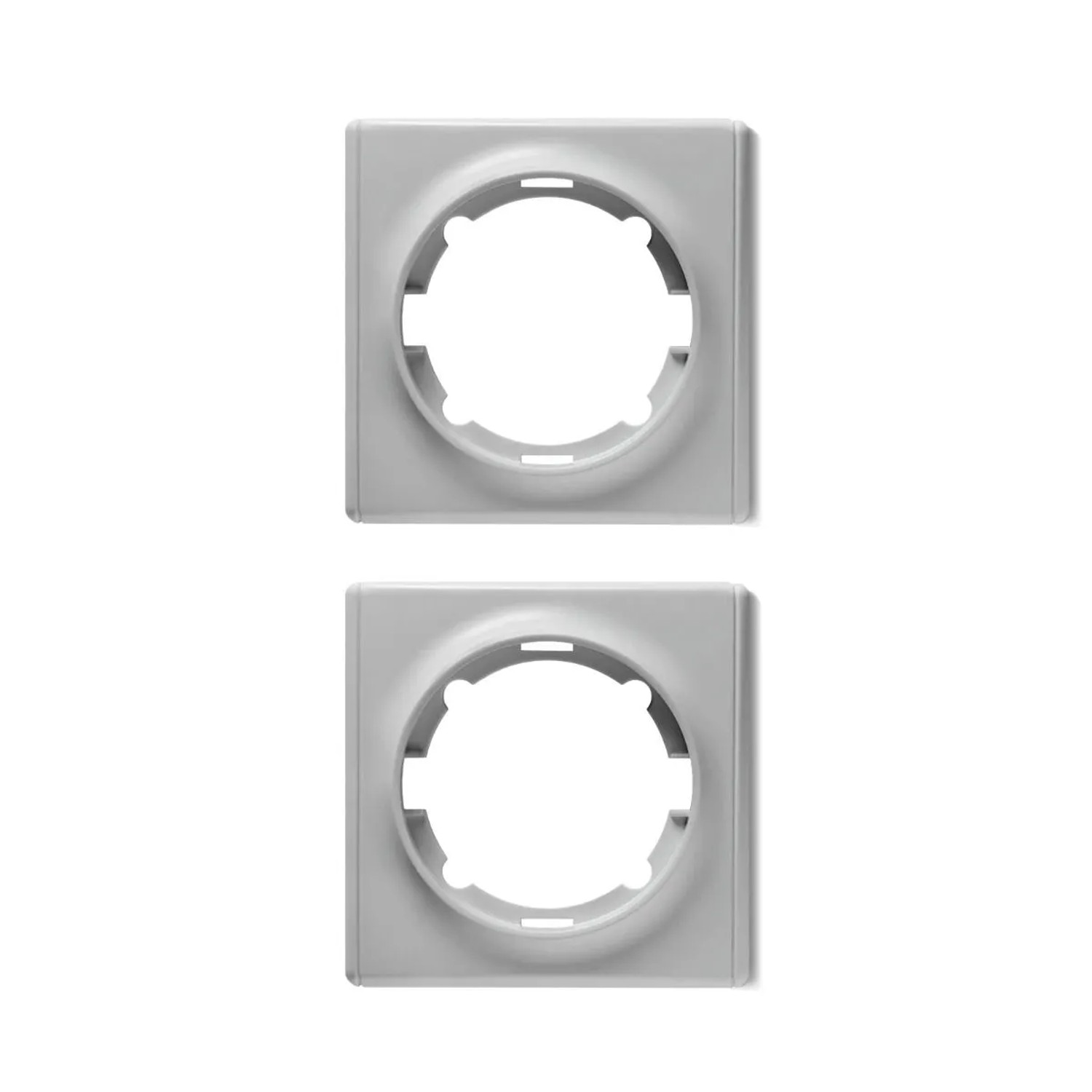 OneKeyElectro 2x Florence Abdeckrahmen Set Grau