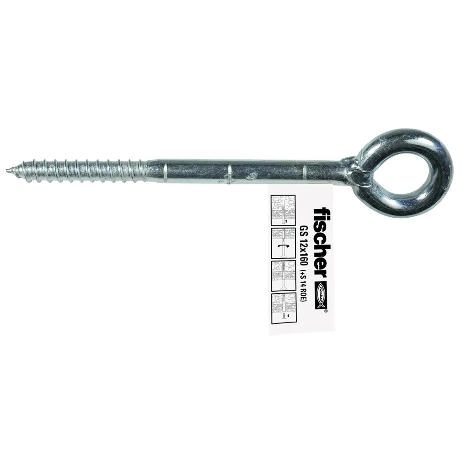 Fischer Gerüstöse GS 12 x 160, geschweißte Ausführung, für sichere Gerüstbefestigung.