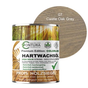 Contura Hartwachsöl Colorline 07 Castle Oak Grey für Holz, Parkett und Möbel.