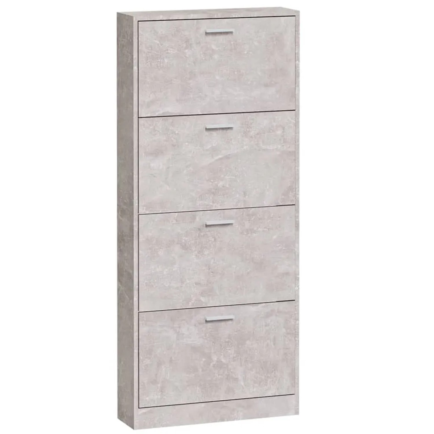 vidaXL Schuhschrank Betongrau 59x17x150 cm Holzwerkstoff 342521_5