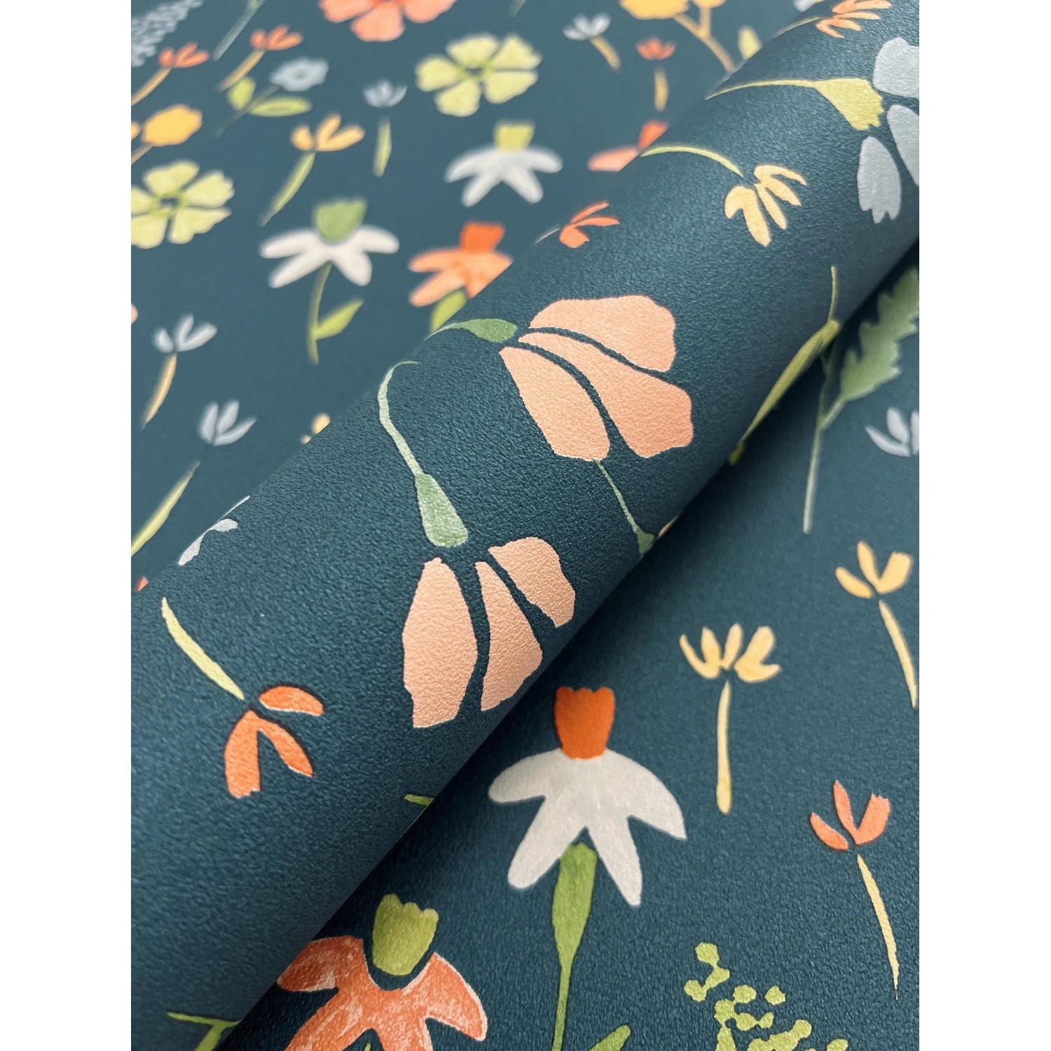 Newroom Vliestapete Lilly Dark Blue Blumen Floral günstig online kaufen