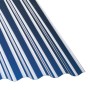 Graphitfarbene Acryl-Profilplatte Sinus 76/18 Wabe, 250x104,5 cm, für Kunststoffbedachung.