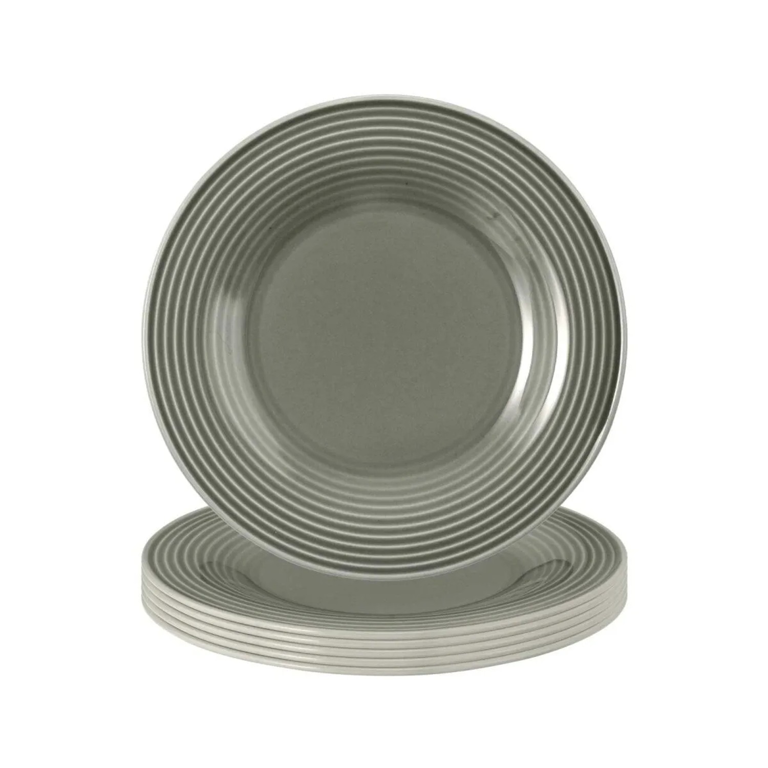 Seltmann Weiden Beat Color Glaze Brotteller 17 cm 6er Set Perlgrau