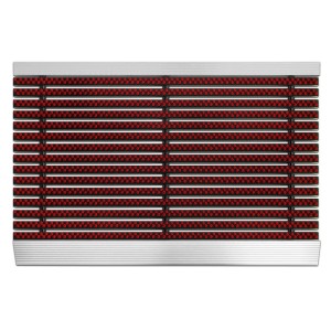 Rote Karat Fußmatte Profi Brush mit Alu-Rahmen, 40x60 cm, für Innen und Außen.