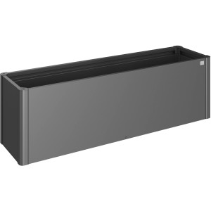 Biohort Pflanzbeet Belvedere Midi Gr. 200 in Dunkelgrau-Metallic. Metall-Hochbeet für Garten und Balkon.