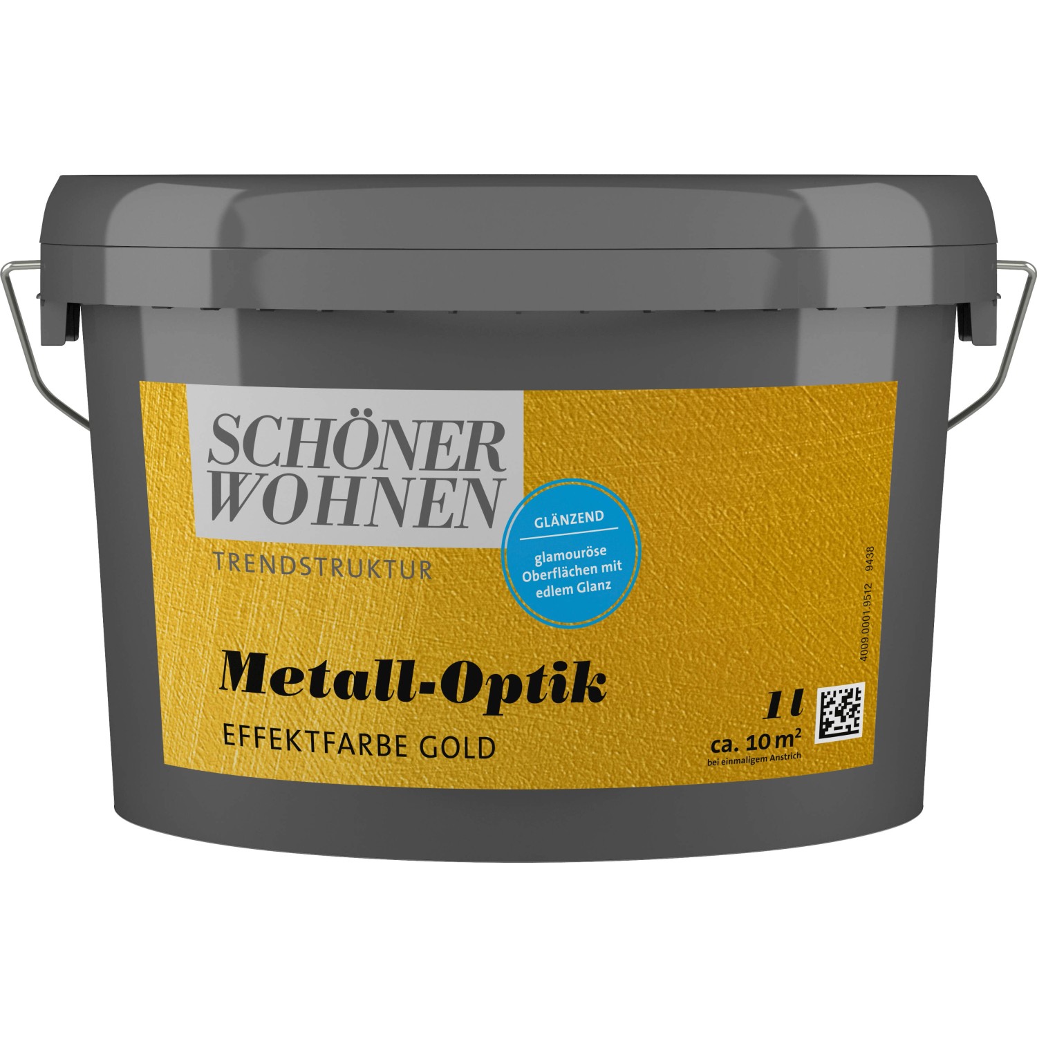 Schöner Wohnen Metall-Optik glänzend Gold 1 l