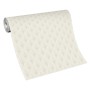 Beige Vliestapete mit Fächer-Muster, Erismann Versailles Antoinette, 10,05x0,53m.