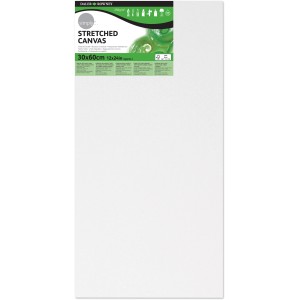 Daler-Rowney Simply Keilrahmen, 30x60 cm, bespannt mit weißer Baumwolle, ideal zum Malen.