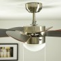 WESTINGHOUSE Deckenventilator Turbo Swirl Chrom, 76 cm, mit Lampe und Zugketten.
