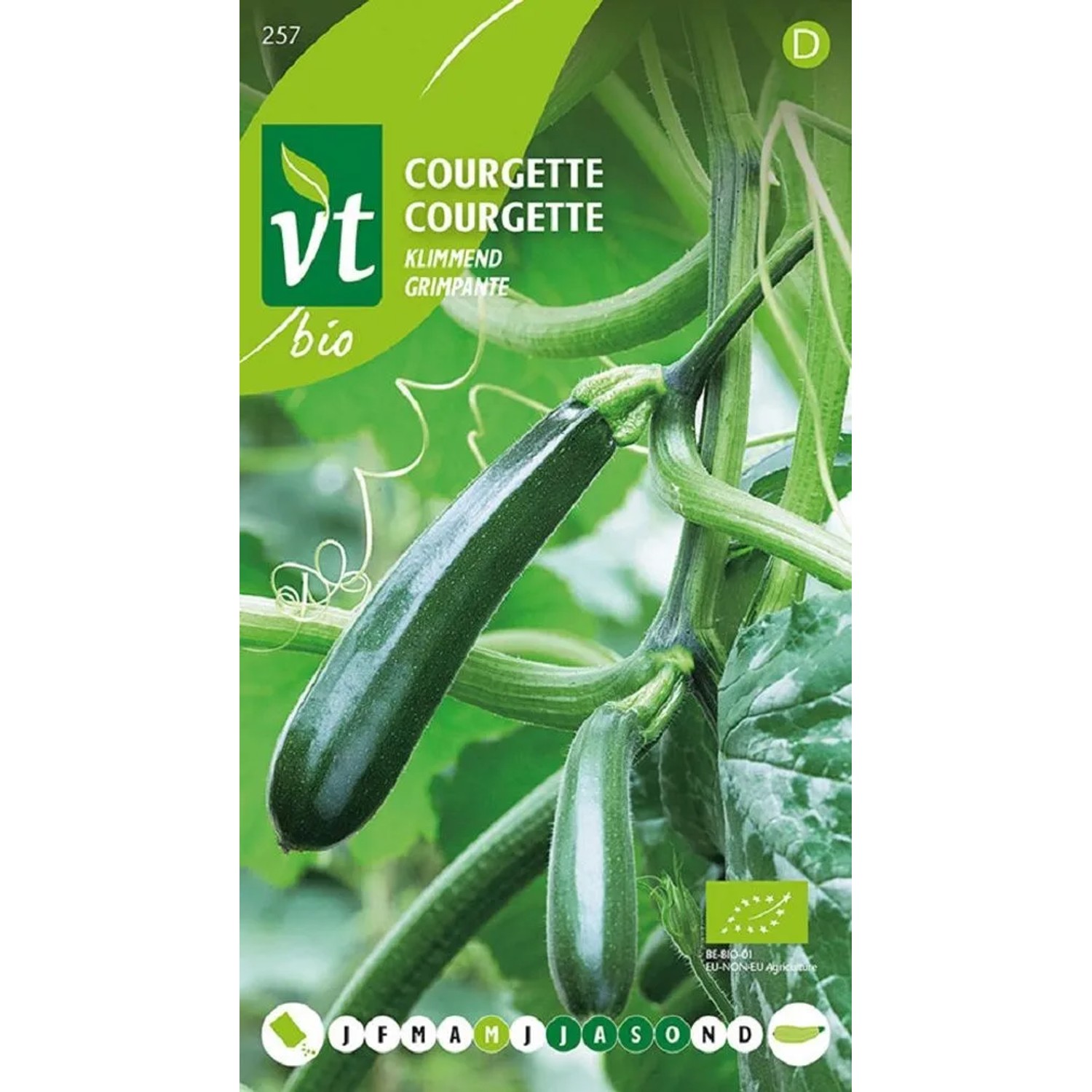 Zucchini Kletter SamenCa. 1 grHohes Ertragspotenzial