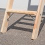 Detailansicht der Holz-Stufen-Anlegeleiter mit 8 Stufen von PROREGAL.