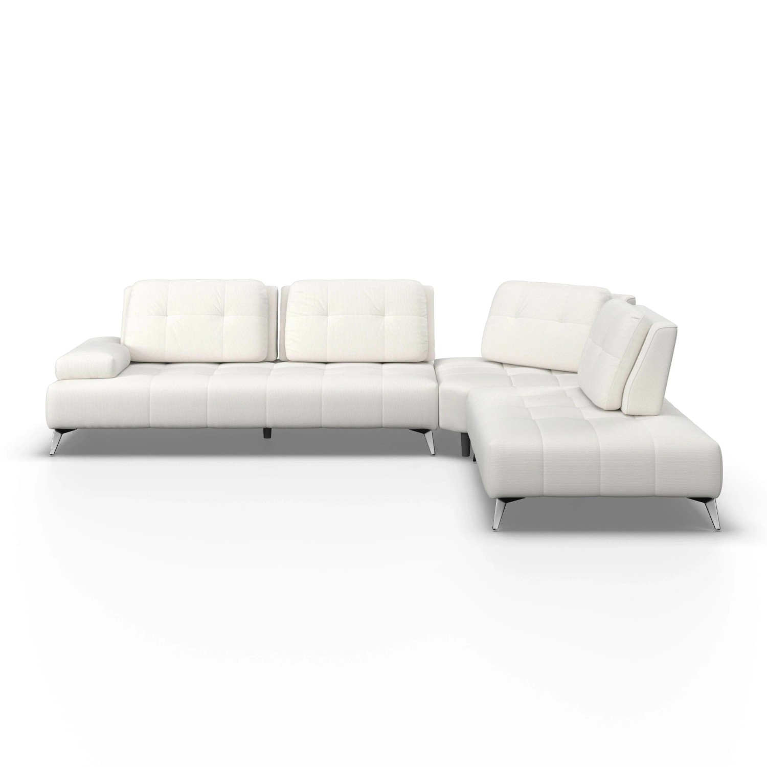 Bessagi Home Wohnlandschaft Estella Creme Cord