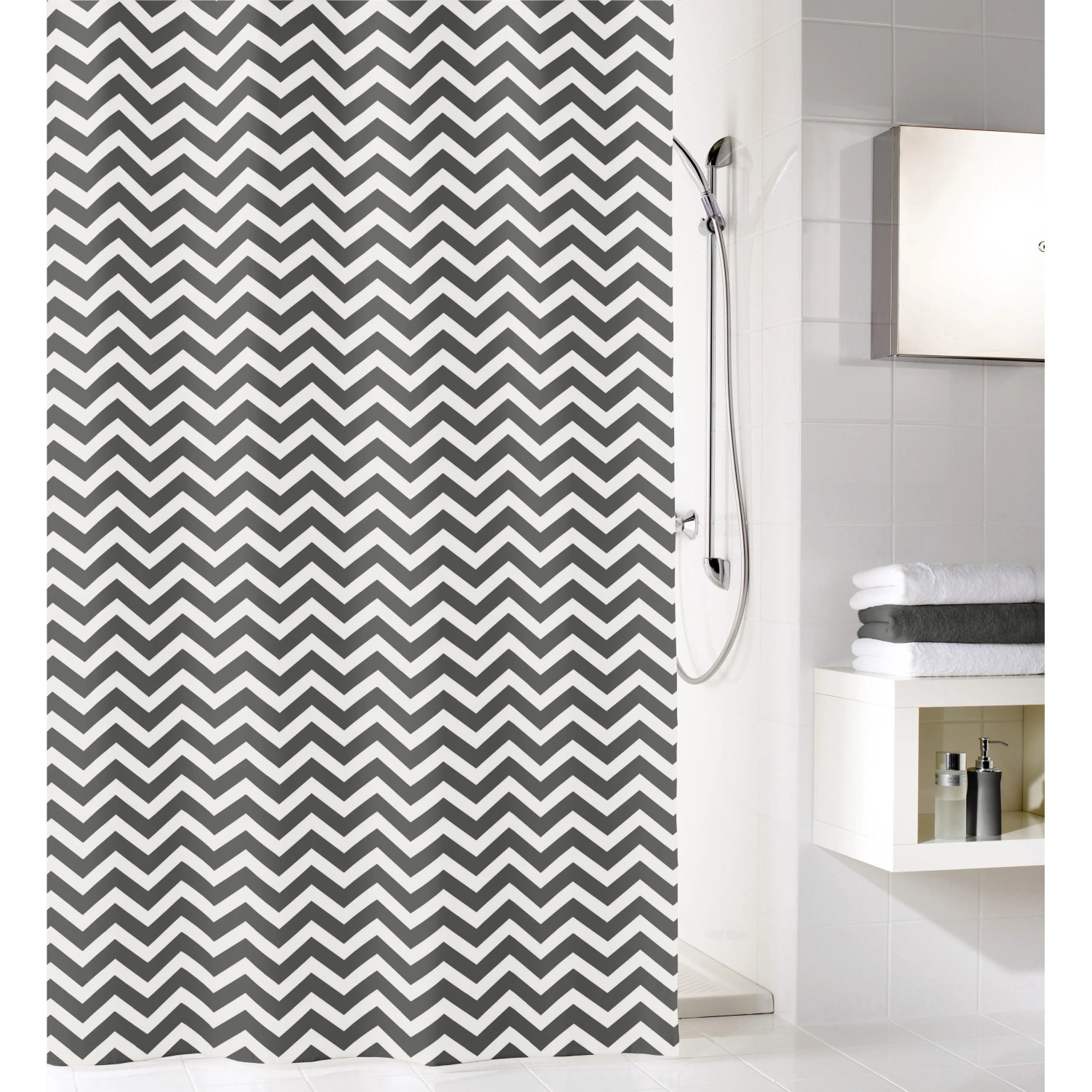 Kleine Wolke Duschvorhang Zack Breite 120 cm (1-tlg)