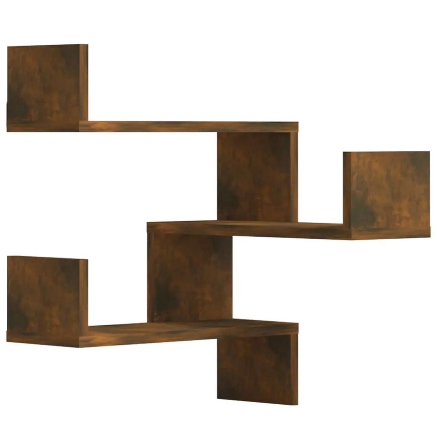vidaXL Wand-Eckregale 2 Stk Räuchereiche 40x40x50 cm Holzwerkstoff 815205