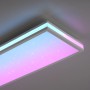Weißes Just Light LED-Panel Mario 100x25 cm mit Farbverlauf und Sternenhimmel-Effekt.