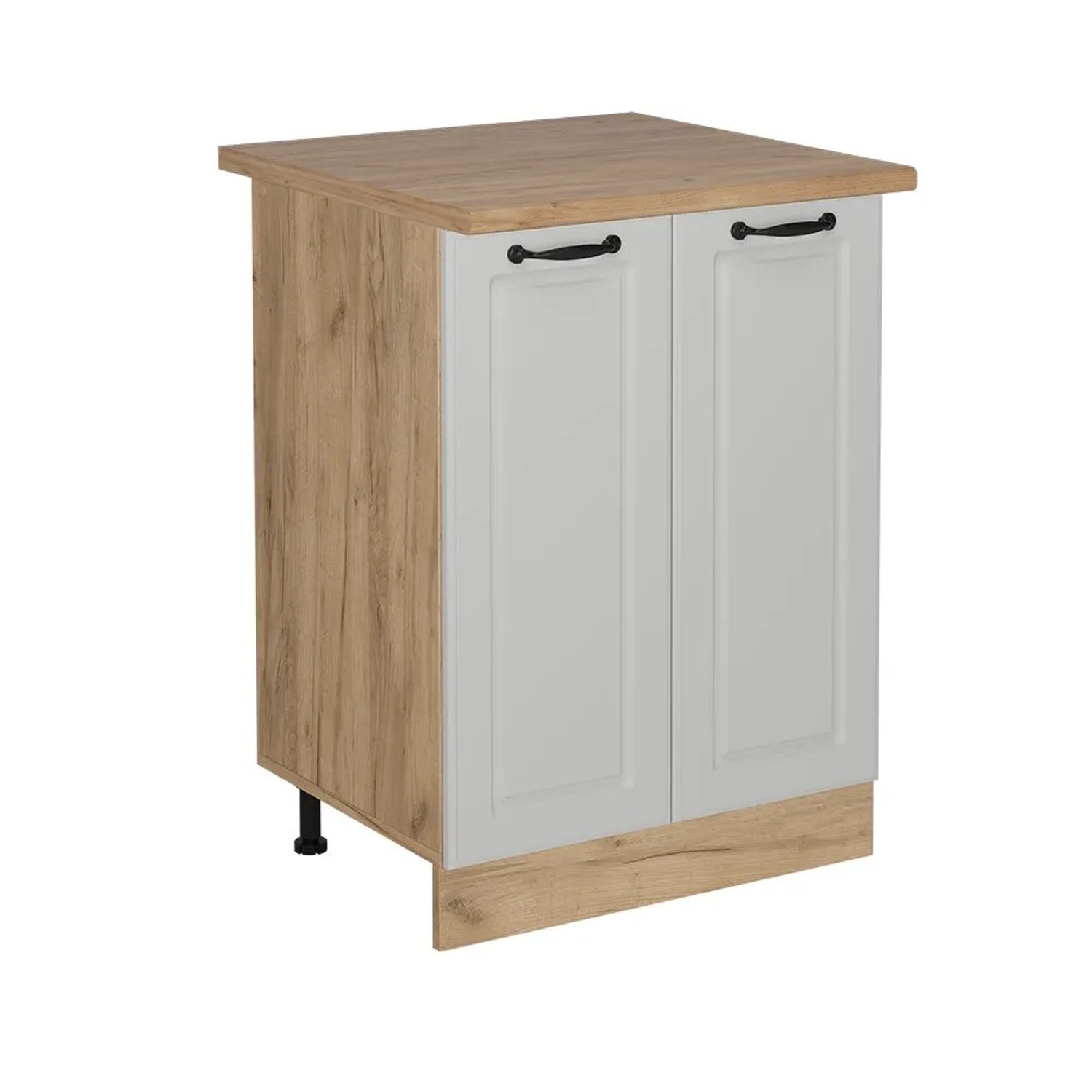 Vicco Küchenunterschrank R-Line Weiß Landhaus 60 x 82 AP Eiche Art Nr 53849