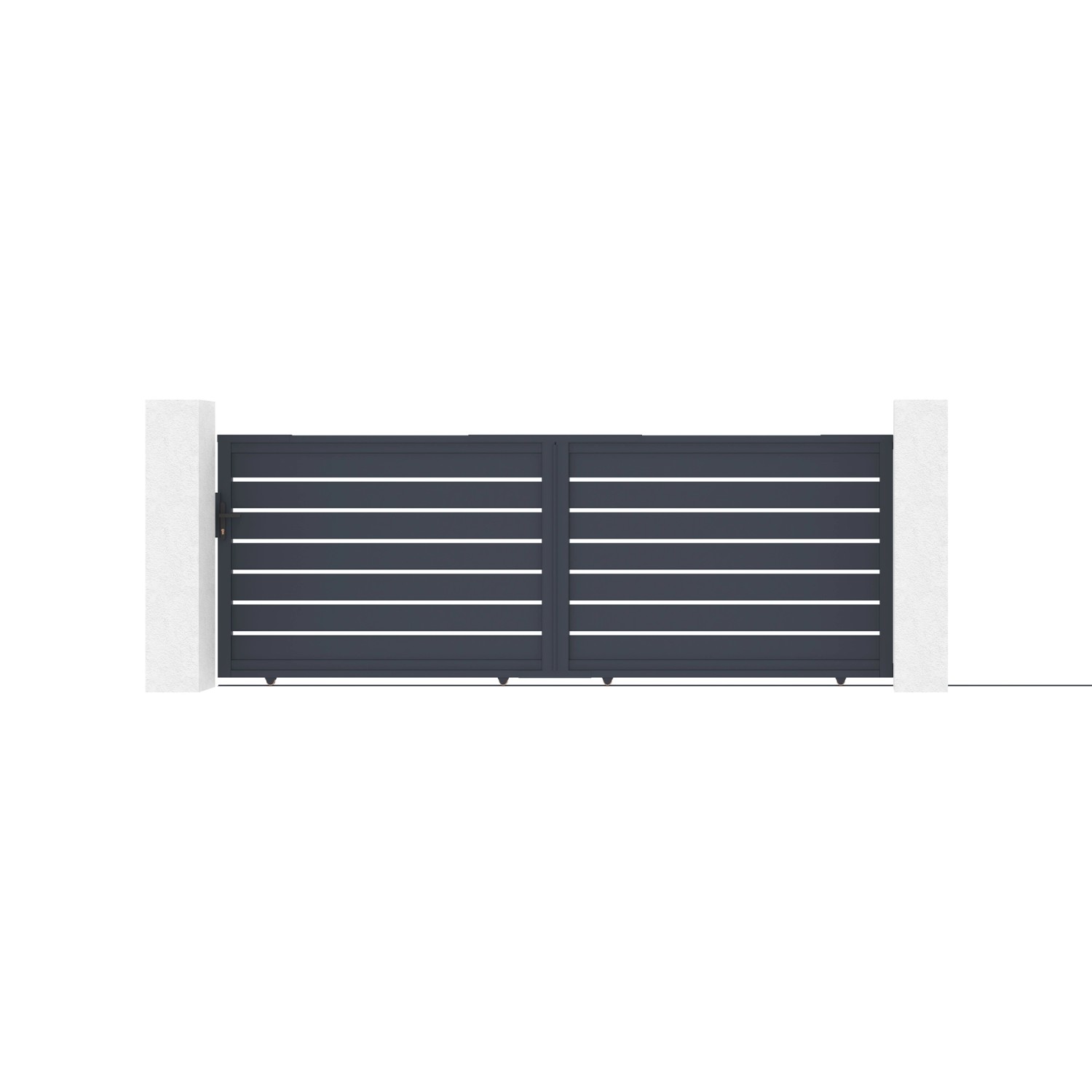Casanoov Schiebetor 4M Vogel H 140Cm & Gartentür 1M Vogel H 140Cm Aluminium günstig online kaufen