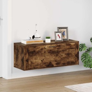 vidaXL Wand-Schuhschrank Räuchereiche 100x35x38 cm Holzwerkstoff 821025