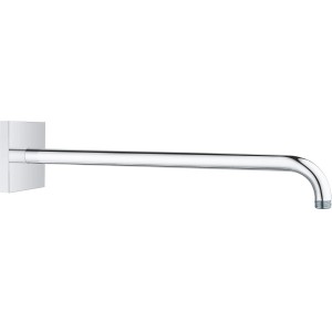 Grohe Rainshower Brausearm, Chrom, 422 mm Ausladung, eckige Rosette für Dusche.