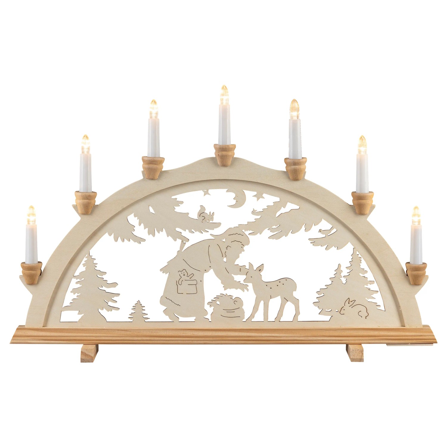 HGD Lichterbogen Wildfütterung 7-flammig ca. 58 cm x 4 cm x 37 cm