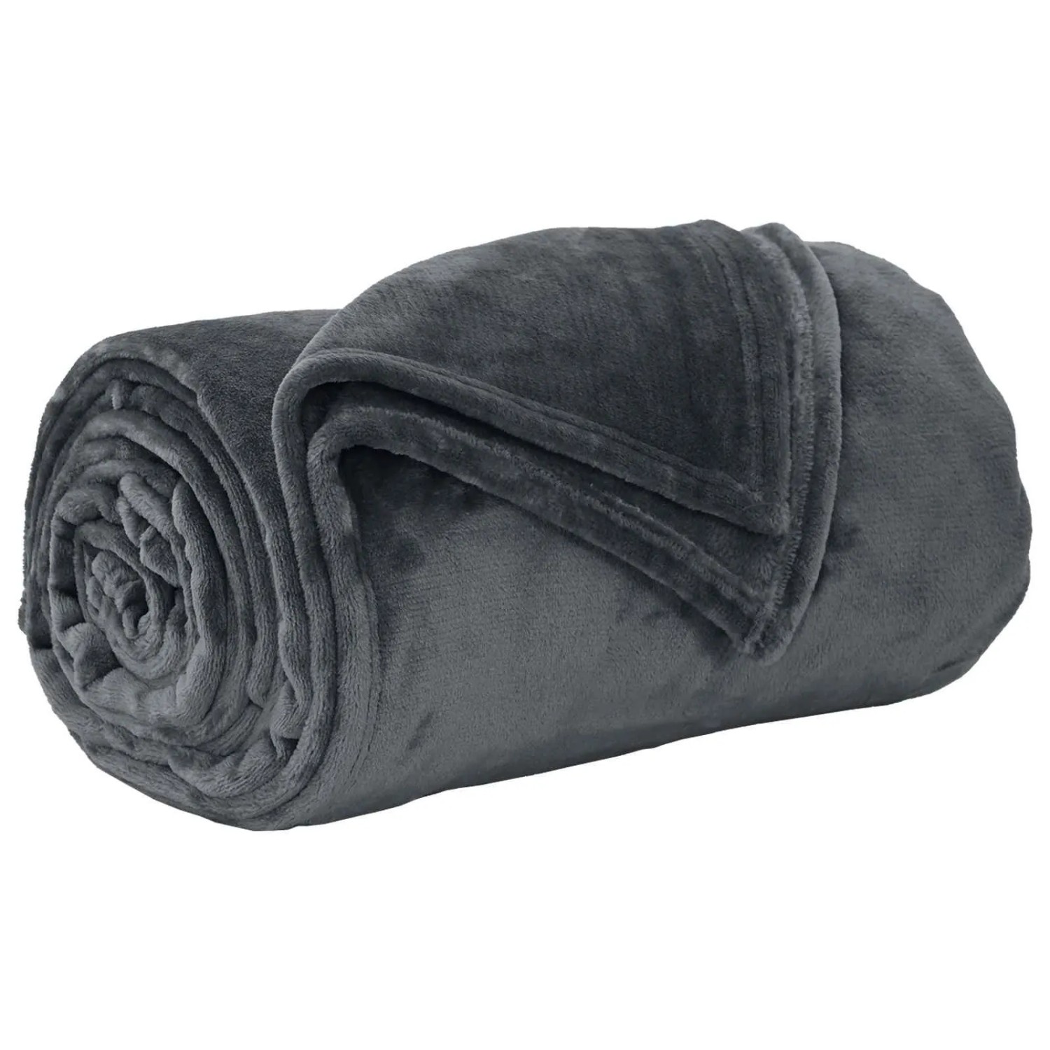 vidaXL Überwurfdecke Dunkelgrau 150 x 200 cm Fleece 42016766