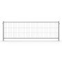 Feuerverzinkter Mobilzaun Standard, 1,2x3,5m, mit Haken und Ösen für Baugeräte.