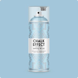 COSMOS LAC Kreidefarbe Spray Chalk Effect  Hochwertige Chalky Kreidesprühfarbe Farbspray  Spray Paint Farbe Griechisch Blau
