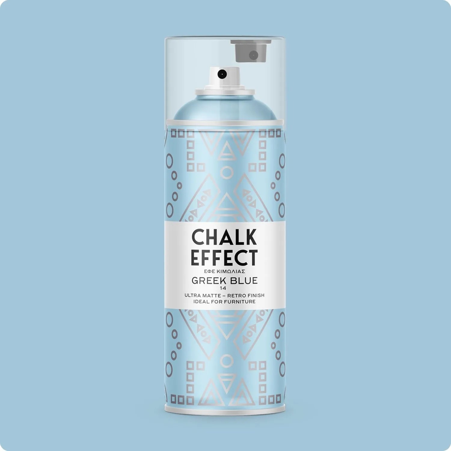 COSMOS LAC Kreidefarbe Spray Chalk Effect Hochwertige Chalky Kreidesprühfarbe Farbspray Spray Paint Farbe Griechisch Blau_2