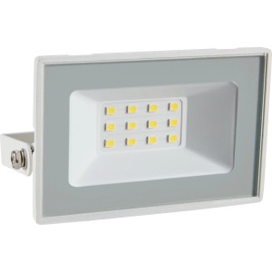 Weißer LED Strahler 10W für Innen und Außen.