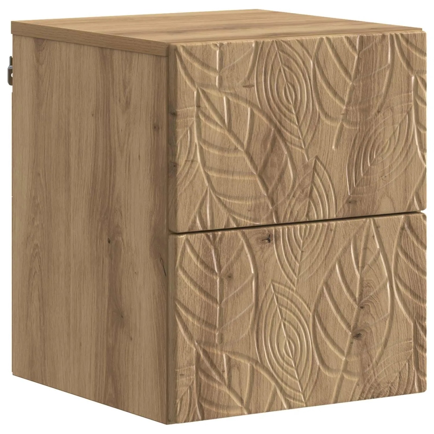 vidaXL Wandmontierter Nachttisch Artisan-Eiche 34,5 x 33 x 40 cm 898823