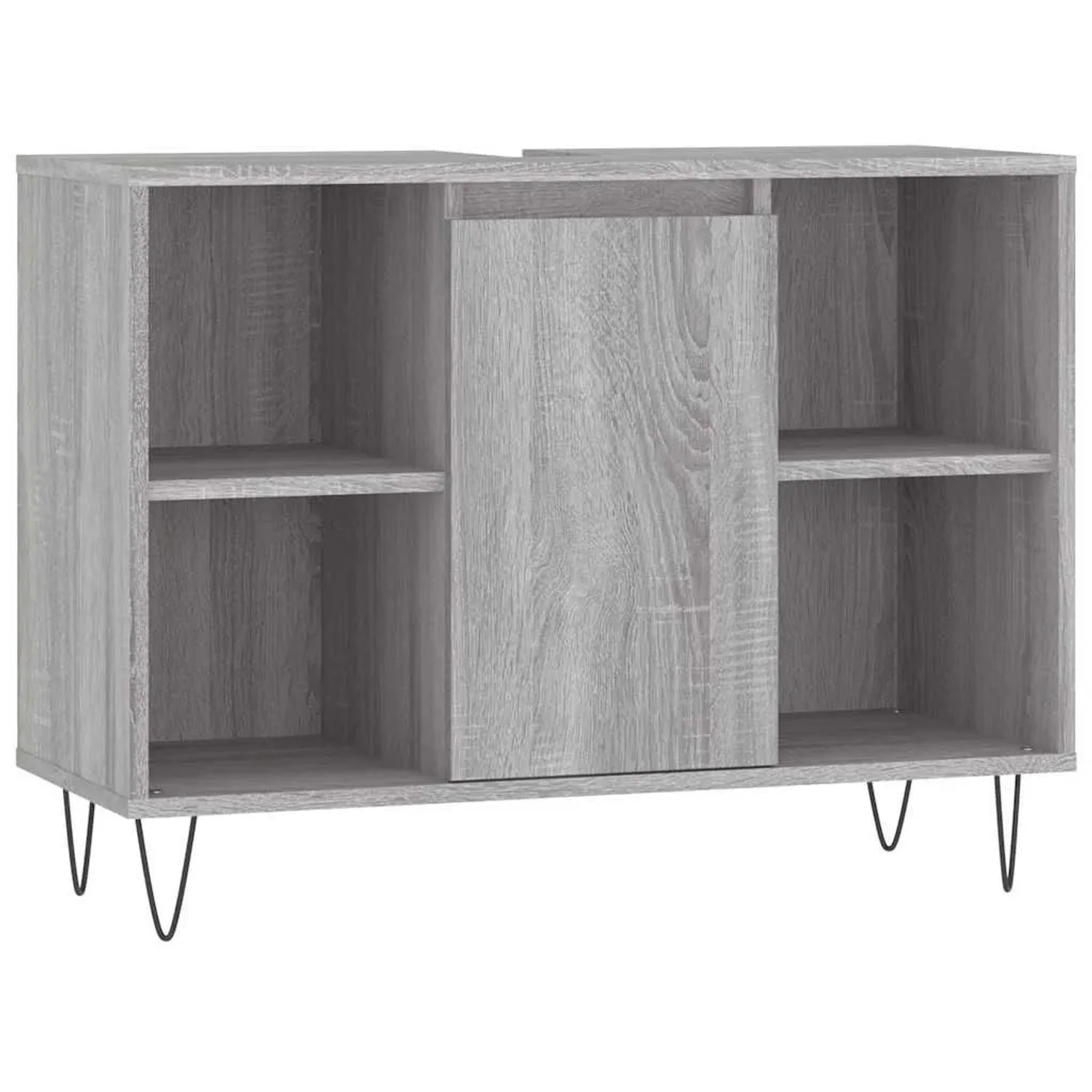 vidaXL Badschrank Grau Sonoma 80x33x60 cm Holzwerkstoff 831634