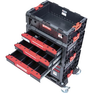 Qbrick Werkzeugwagen PRO Drawer Workshop-Set 2.0 mit Schubladen und Rollen.